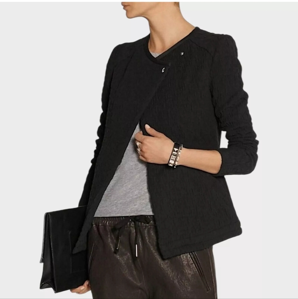 Iro Heddi Textured Patterned Knit Jacket Women's … - image 1